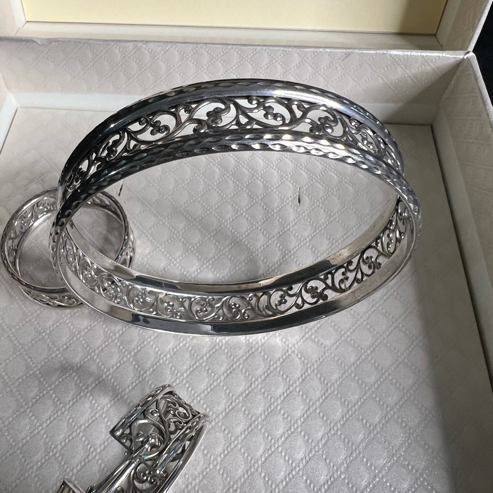 Sterling Silver 925 Bracelet and matching earrings - Picture 6 of 9